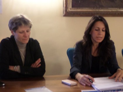 Il sindaco Silvia Marchionini e l'assessore al bilancio Cinzia Vallone