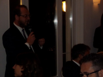 Giorgio Mulè, direttore di "Panorama", alla cena di gala.