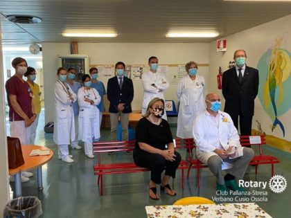 UNA DONAZIONE DEL ROTARY CLUB ALLA PEDIATRIA DELL’OSPEDALE CASTELLI