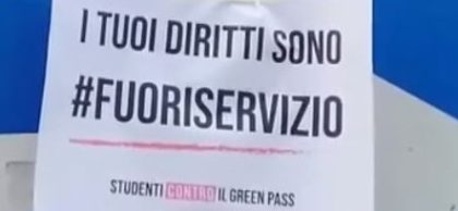 ANCHE A VERBANIA IL MOVIMENTO DI STUDENTI NO GREEN PASS E NO VAX