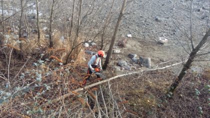 AL LAVORO SULLA FOCE DEL SAN GIOVANNI